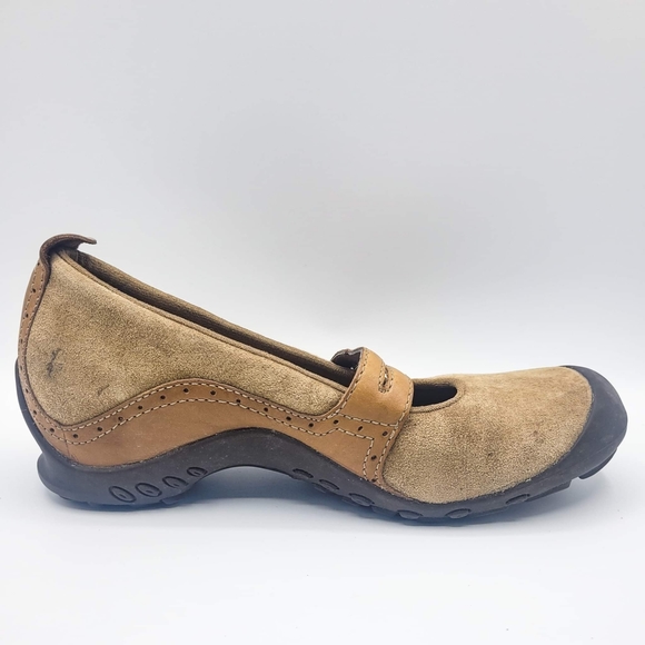 Merrell Plaza Bandeau Tan J46116 Suede Mary Jane Shoes Women's Size 9 - Picture 8 of 11